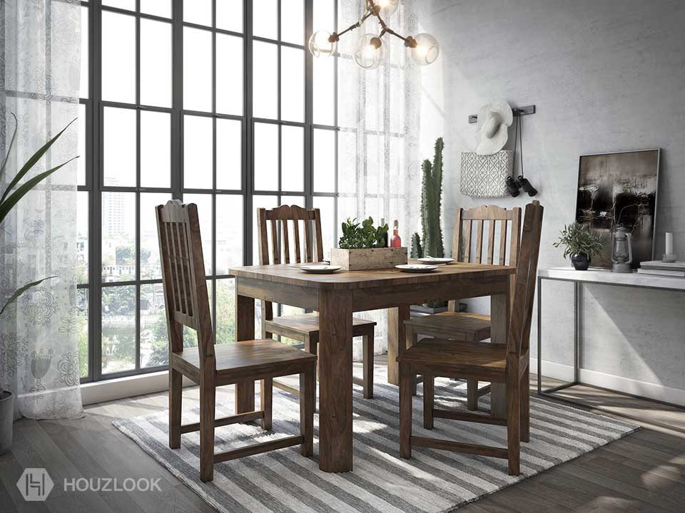 BentWood 4 Seater Dining Set Houzlook